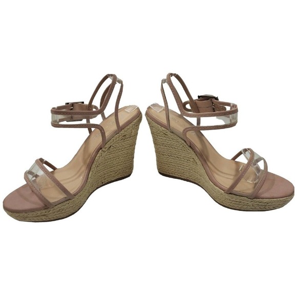 Bella~Vita ~Woman Size 8.5W~ Transparent Man Made Materials Wedge Sandals NEW. - Picture 15 of 15